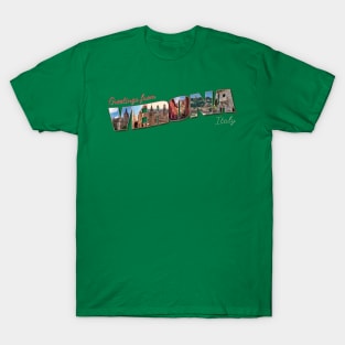 Greetings from Verona in Italy Vintage style retro souvenir T-Shirt